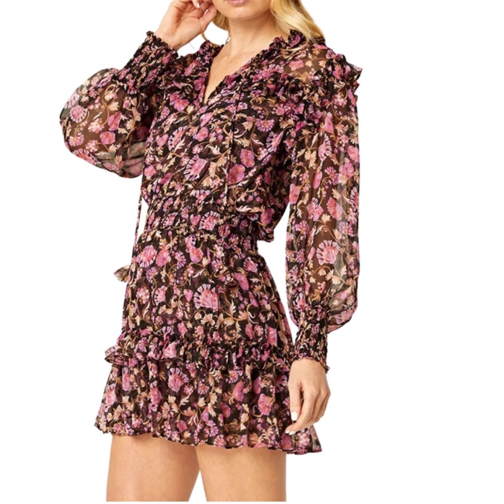 nwot MISA Karla dress in rosetta fleur